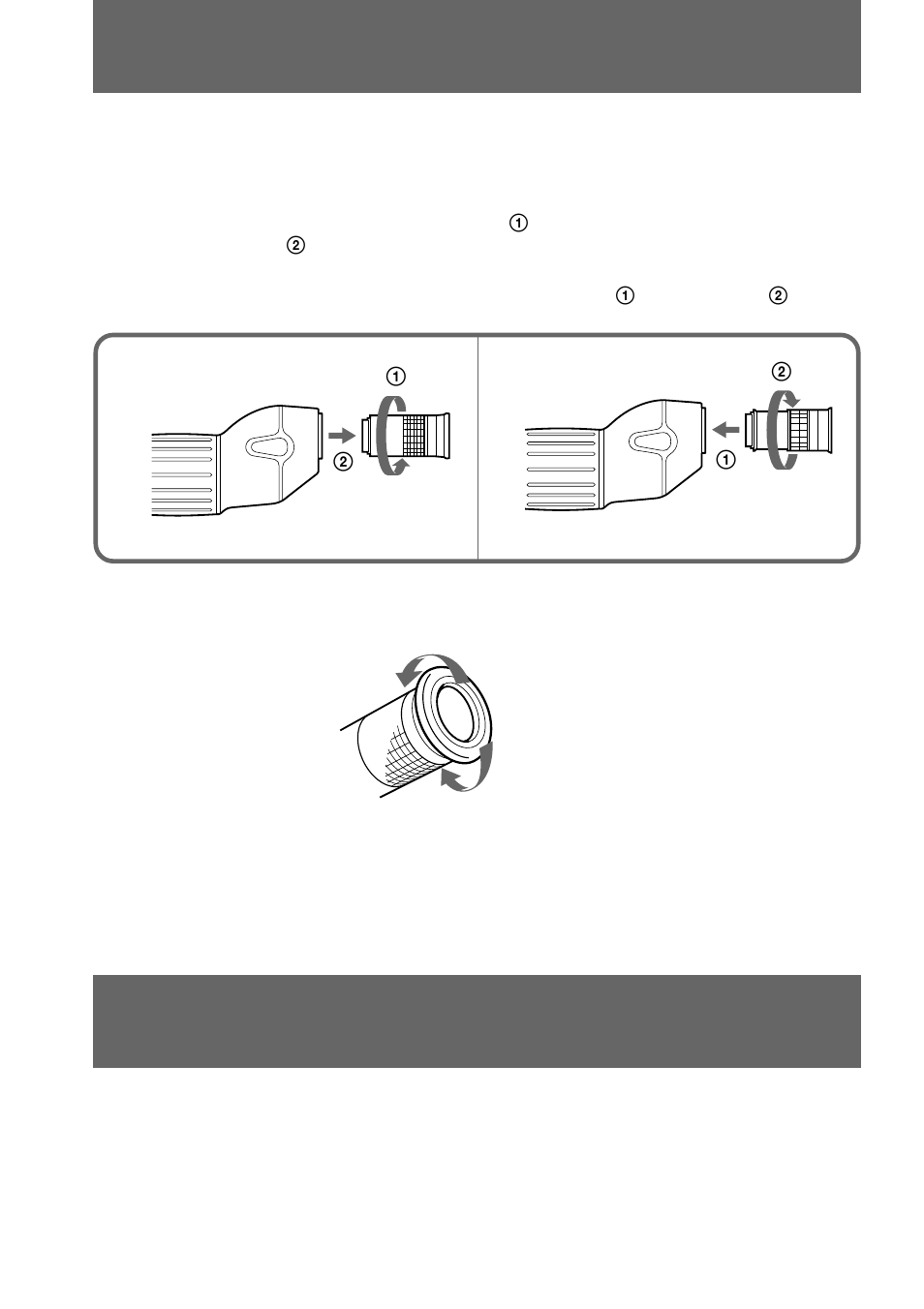 Using the eyepiece for viewing, Notes on after using | Sony VCL-FS2K User Manual | Page 14 / 52