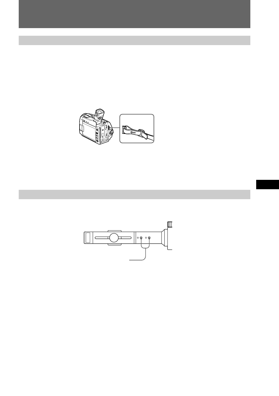 1 preparación de la videocámara, Preparativos | Sony VCL-FS2K User Manual | Page 37 / 52