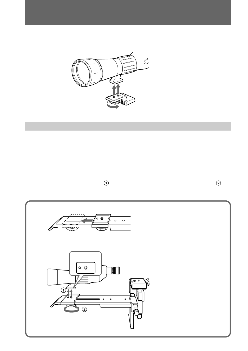 5 fijación del telescopio al pedesta | Sony VCL-FS2K User Manual | Page 40 / 52
