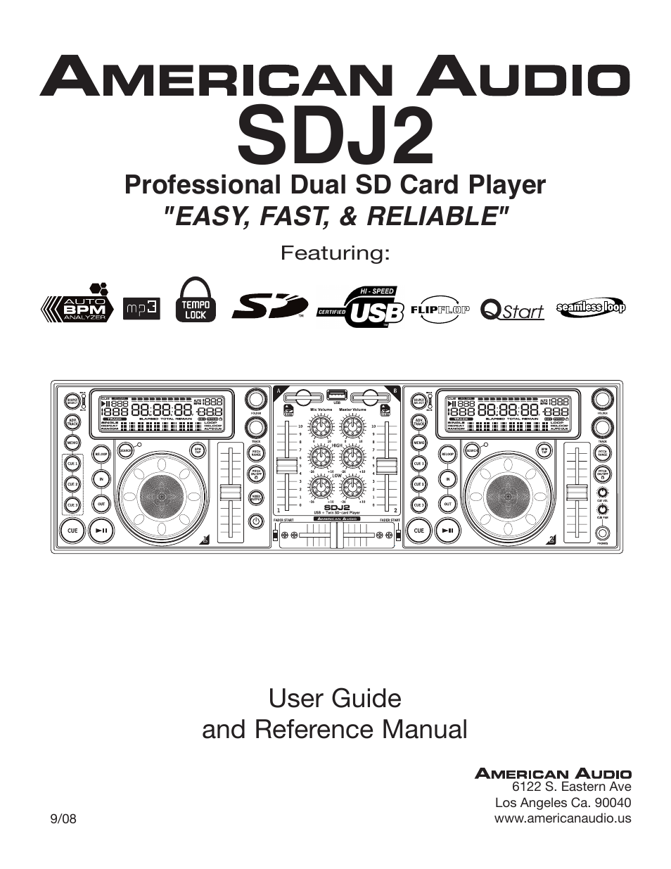 American Audio SDJ-2 User Manual | 35 pages