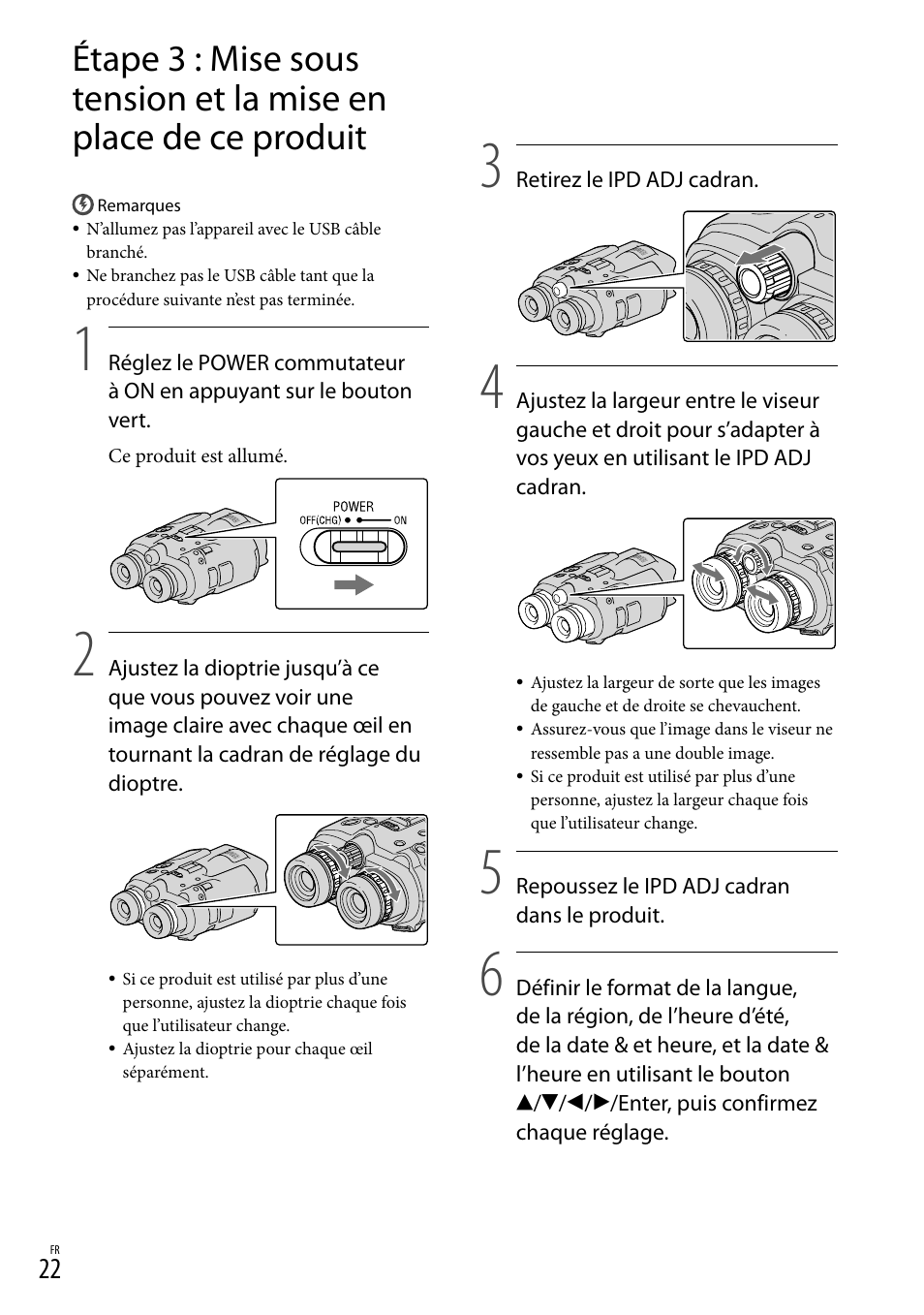 Étape 3 : mise sous tension et la mise en, Place de ce produit | Sony DEV-3 User Manual | Page 130 / 271