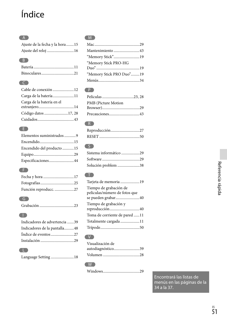 Índice | Sony DEV-3 User Manual | Page 219 / 271