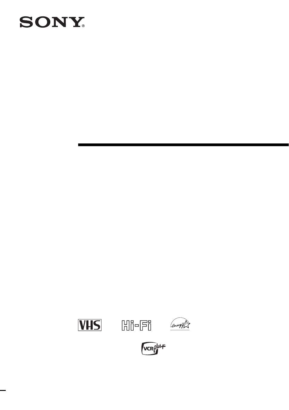 Sony SLV-N700 User Manual | 68 pages