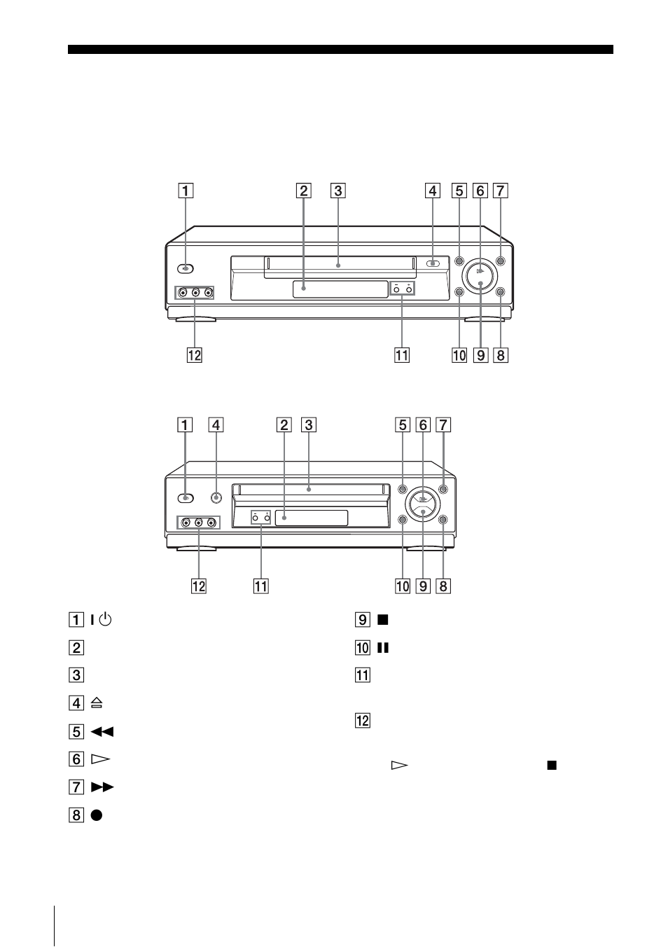 Index to parts and controls | Sony SLV-N700 User Manual | Page 60 / 68