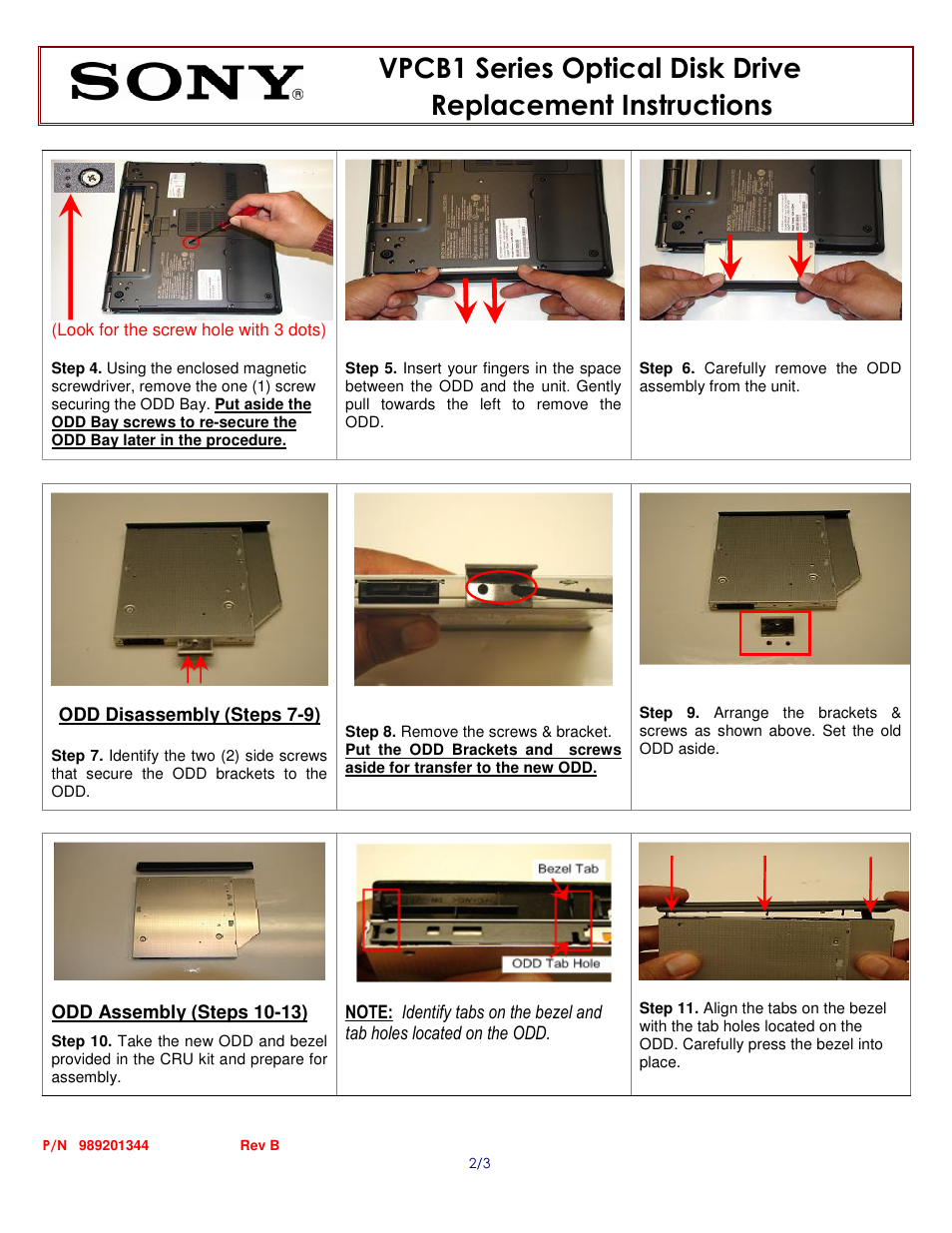Sony VPCB11QGX User Manual | Page 2 / 3