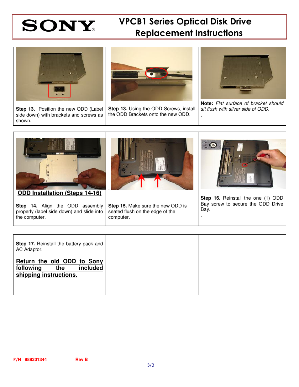 Sony VPCB11QGX User Manual | Page 3 / 3