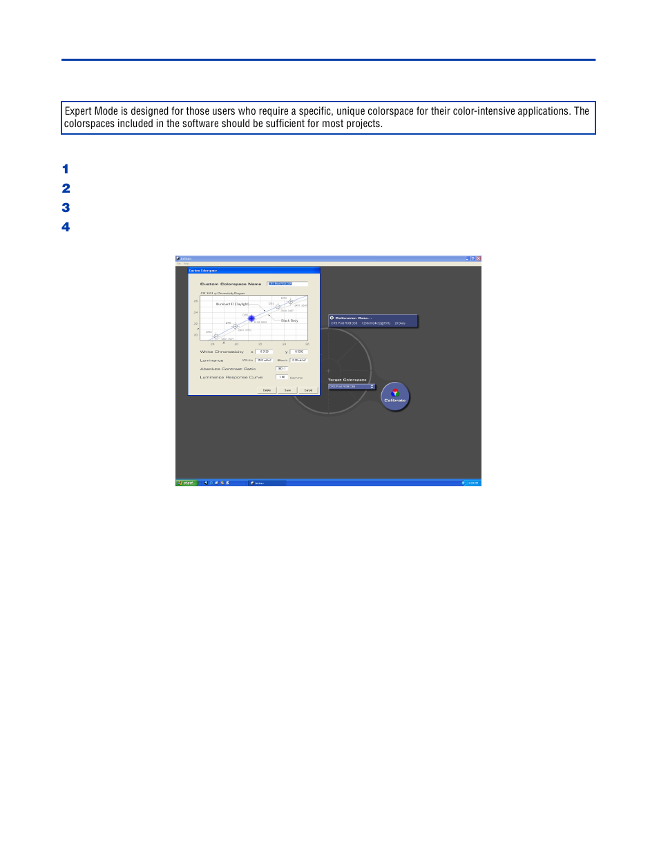 Expert mode--creating a custom target colorspace | Sony GDM-C520K User Manual | Page 24 / 91