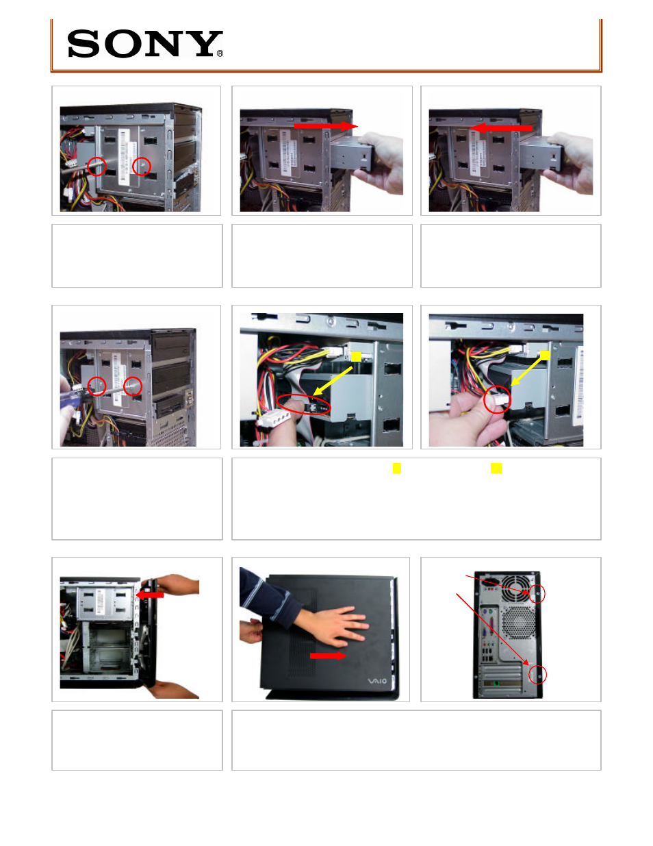 Sony VGC-RBxx Series Optical Disk Drive Lower (Replacement Instructions) User Manual | Page 2 / 2