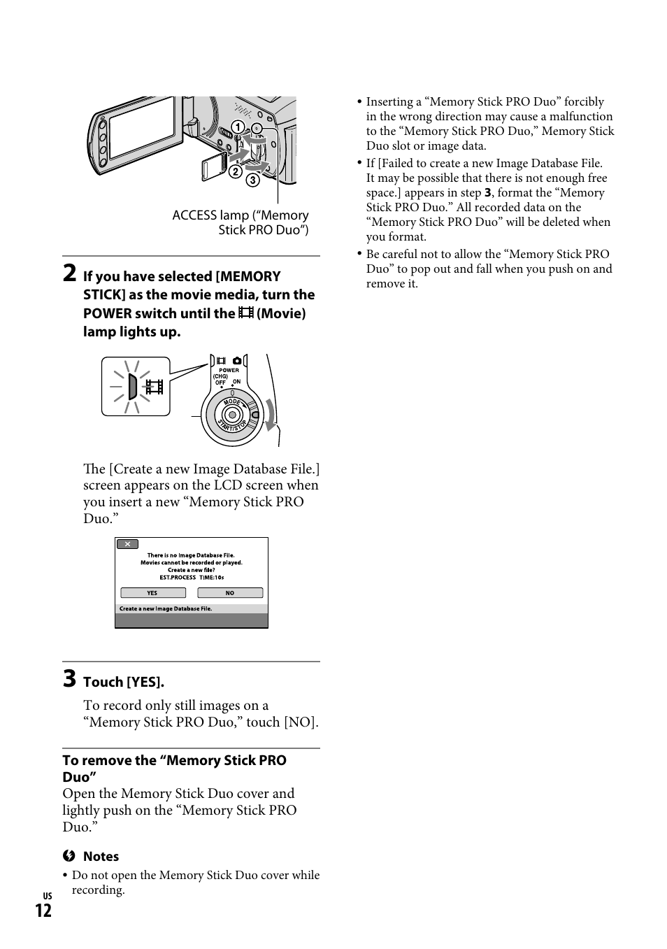 Sony DCR-SR220D User Manual | Page 12 / 64