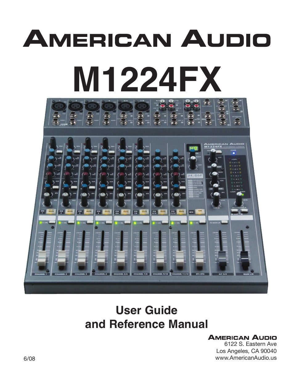 American Audio M1224FX User Manual | 26 pages