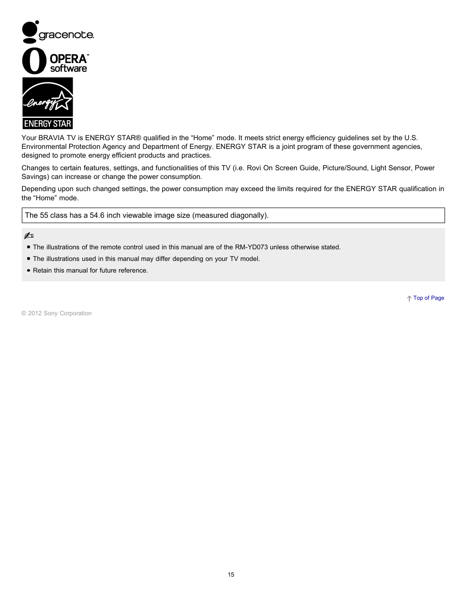 Sony KDL-55HX750 User Manual | Page 15 / 192