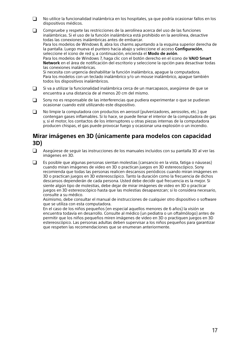 Sony SVD1322BPXB User Manual | Page 17 / 28