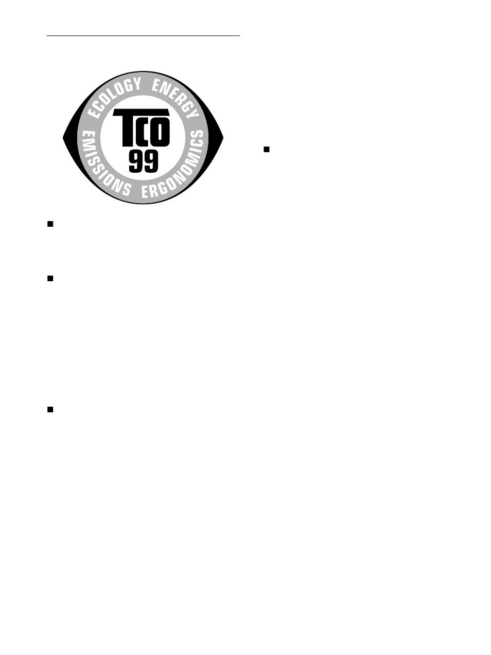 Tco’99 eco-document (for the gray model) | Sony SDM-X72 User Manual | Page 70 / 72