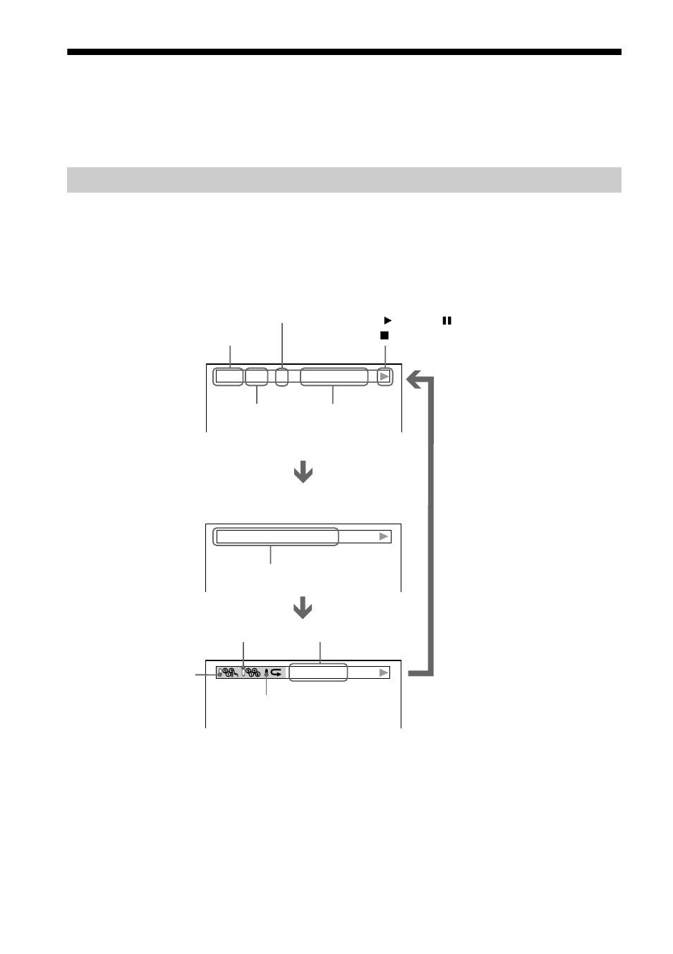 Status bar, Guide to on-screen displays, Status bar, control bar, control menu) | Sony DVP-NS300 User Manual | Page 12 / 72