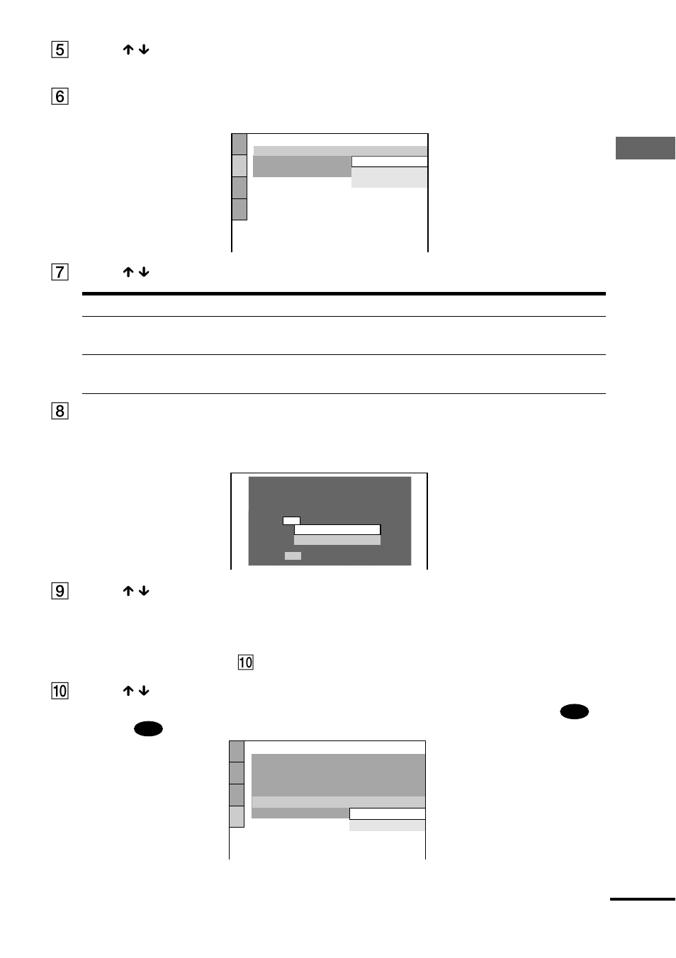Hook ups, E press x / x to select a language, F press enter | G press x / x to select the item. h press enter, I press x / x to select the item, then press enter, J press x / x to select the item | Sony DVP-NS300 User Manual | Page 25 / 72
