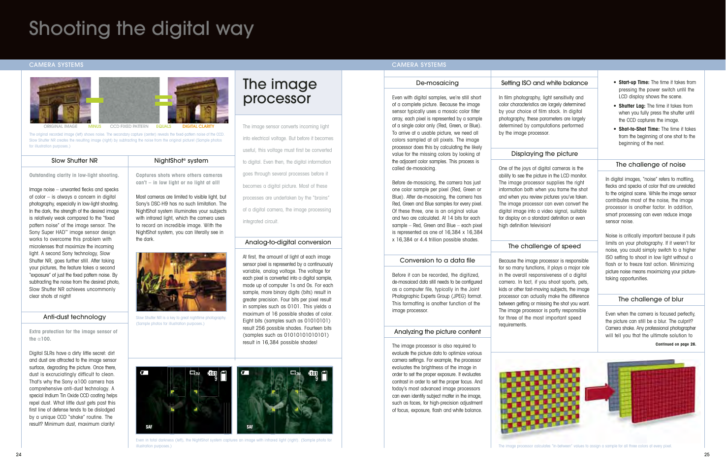 Shooting the digital way, The image processor | Sony DSC-S650 User Manual | Page 14 / 31