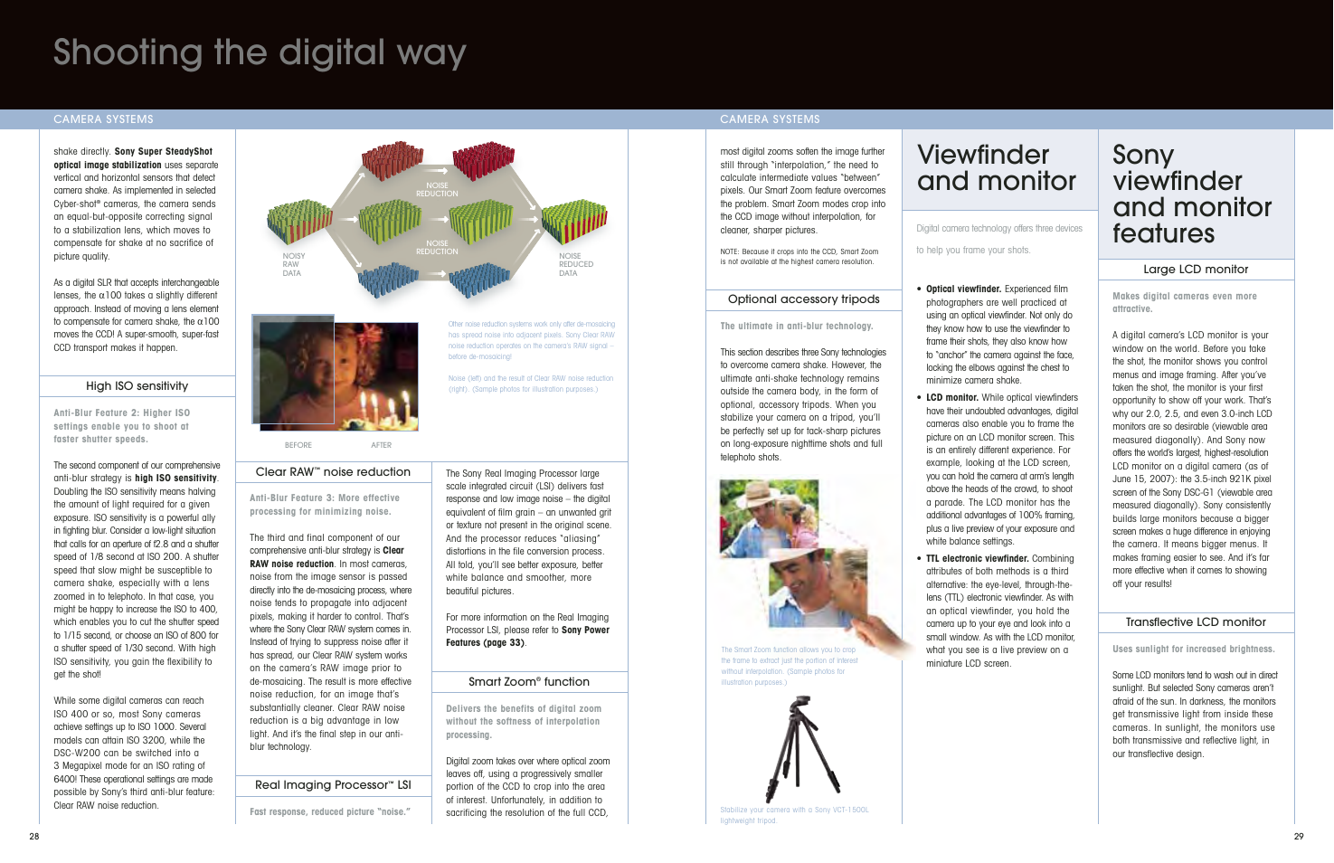 Shooting the digital way | Sony DSC-S650 User Manual | Page 16 / 31