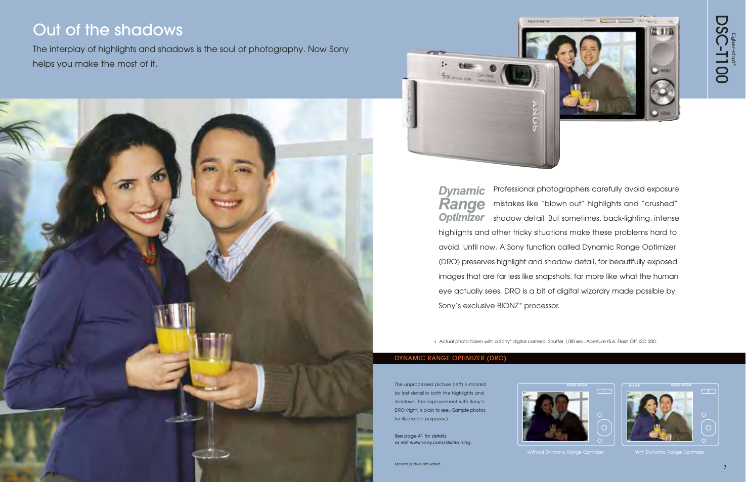 Dsc-t100 out of the shadows | Sony DSC-S650 User Manual | Page 5 / 31