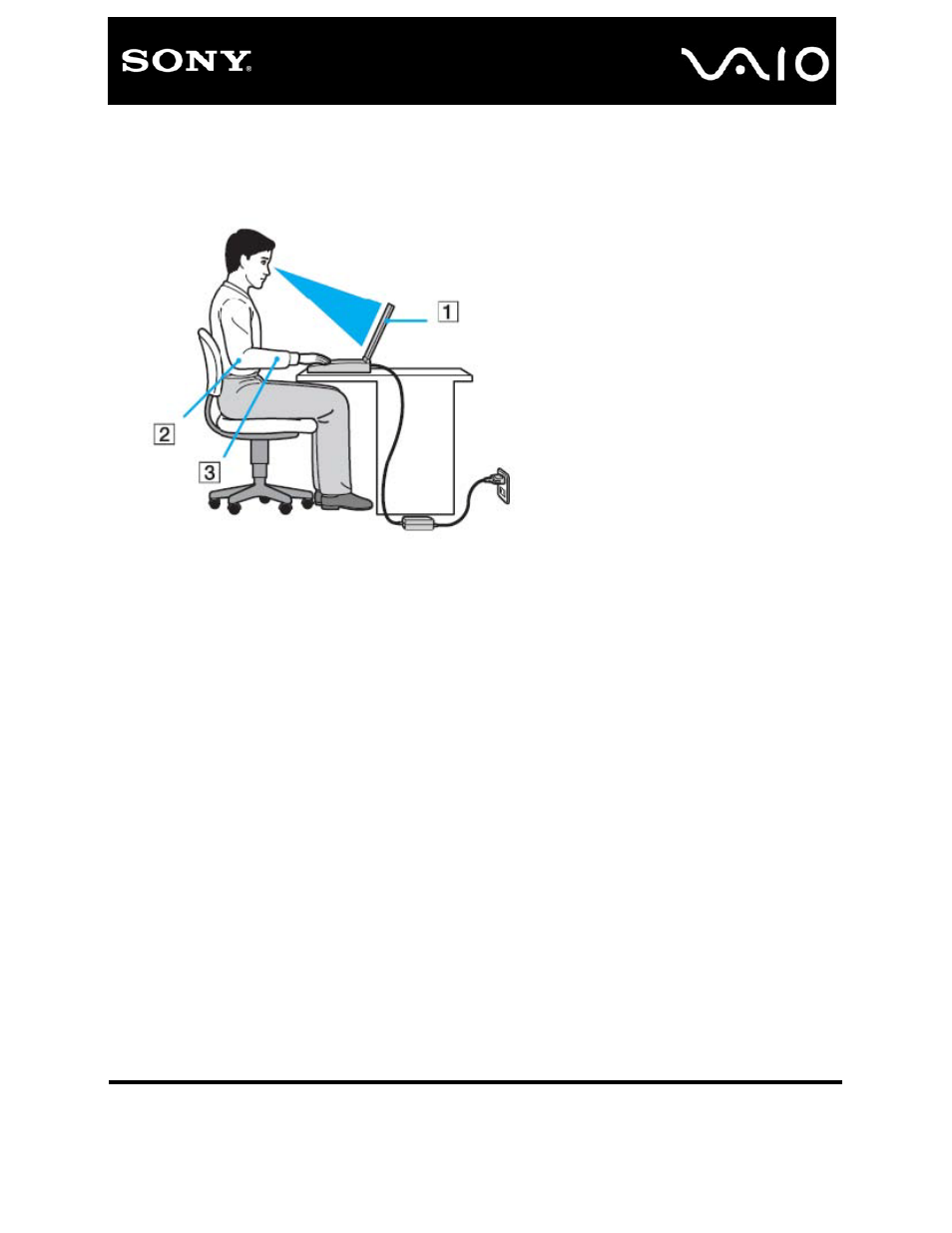 Ergonomic considerations | Sony VAIO computer User Manual | Page 5 / 5