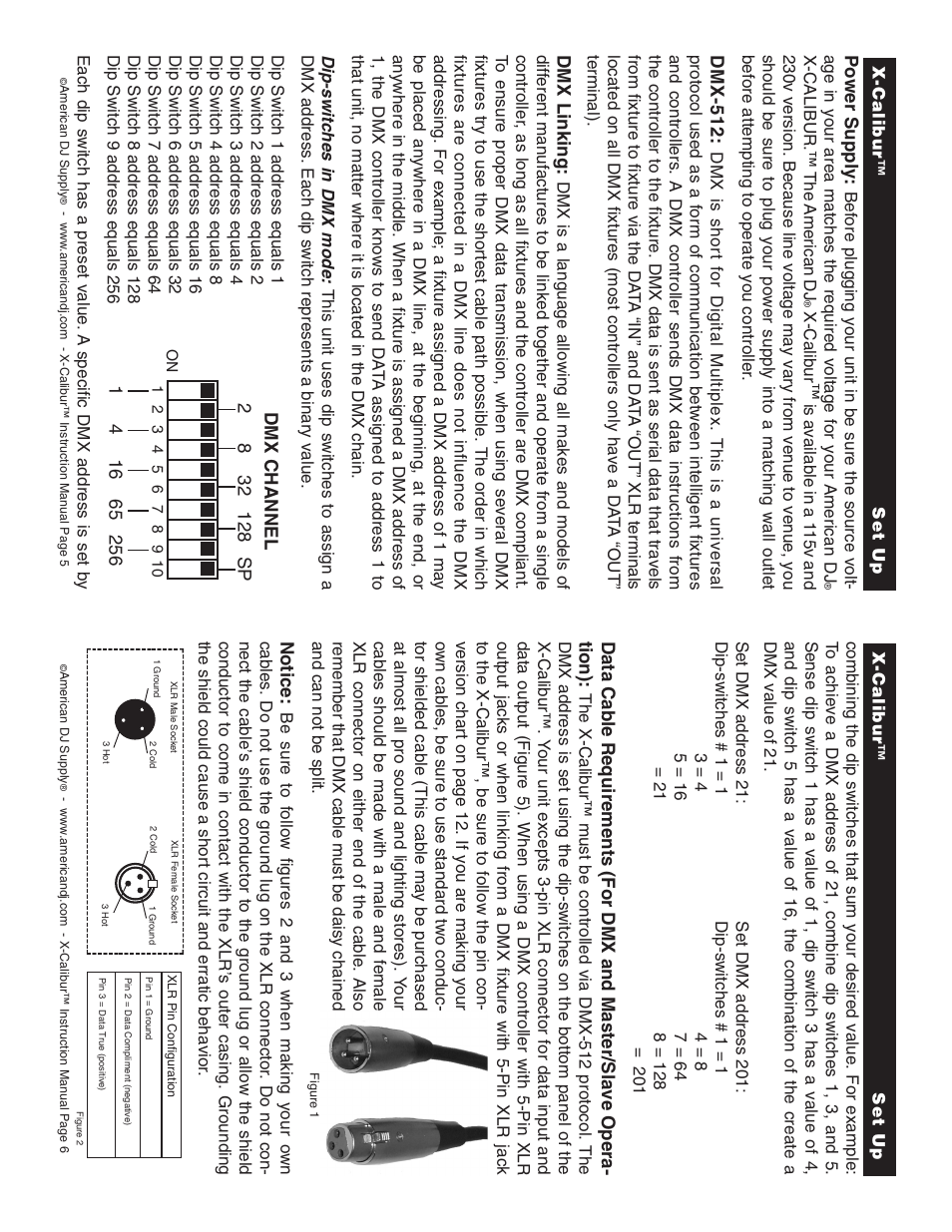 American Audio X-CALIBUR User Manual | Page 3 / 8