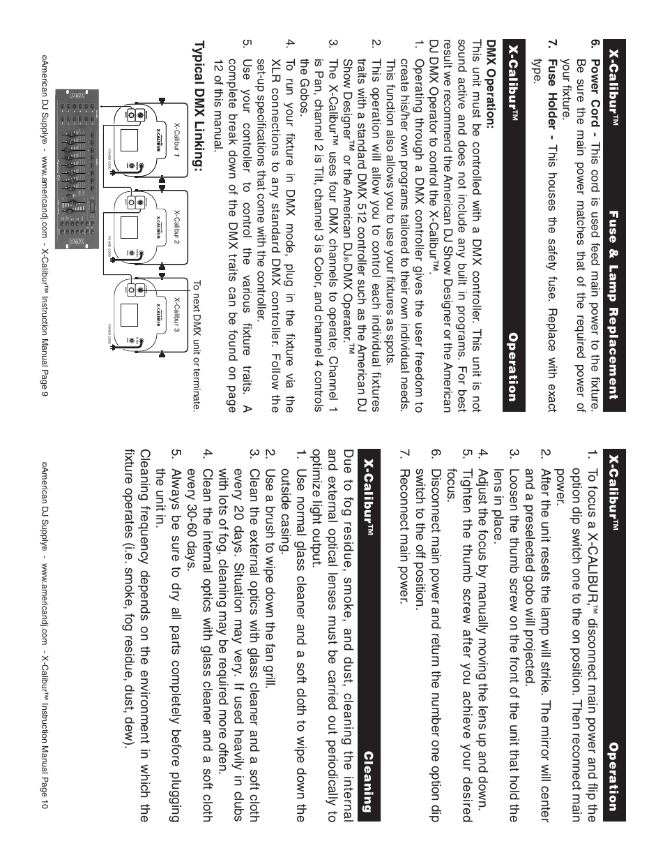 American Audio X-CALIBUR User Manual | Page 5 / 8