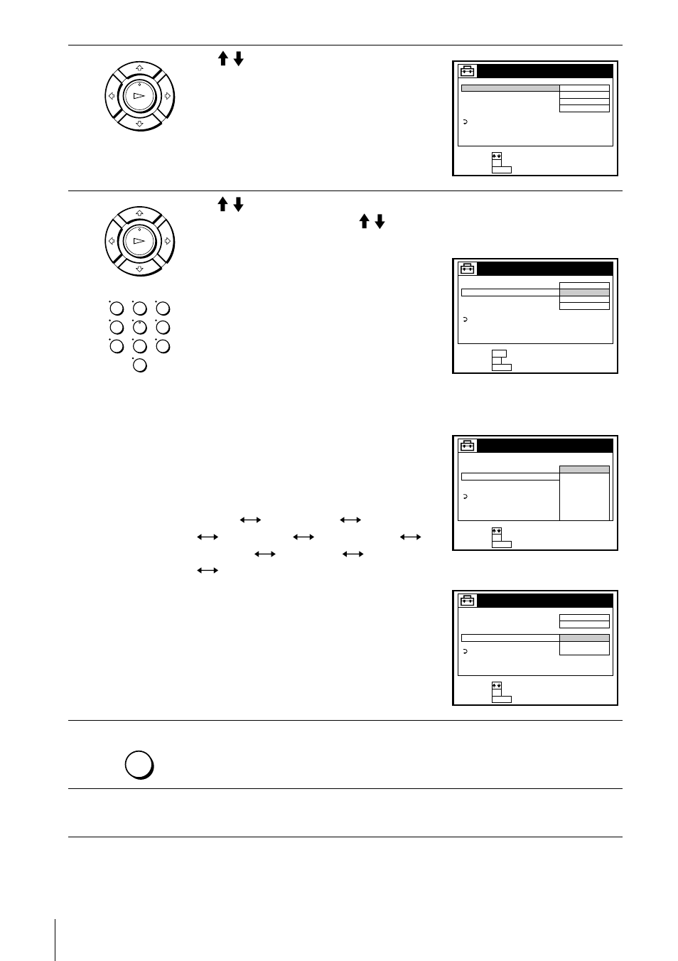 Press menu to exit the menu, Setting the clock | Sony SLV-N70 User Manual | Page 34 / 112