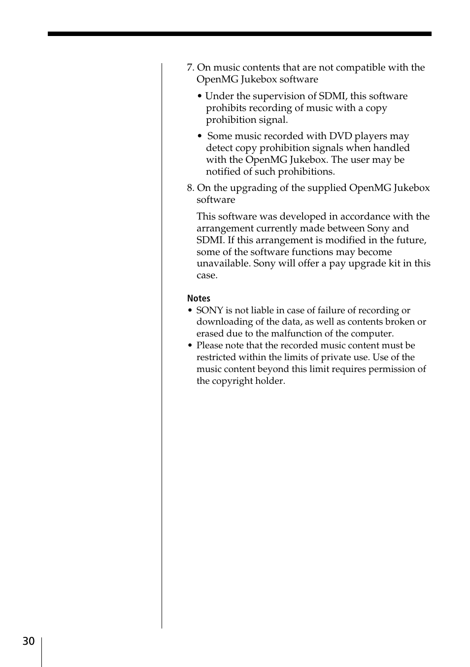 Sony MC-P10 User Manual | Page 30 / 40