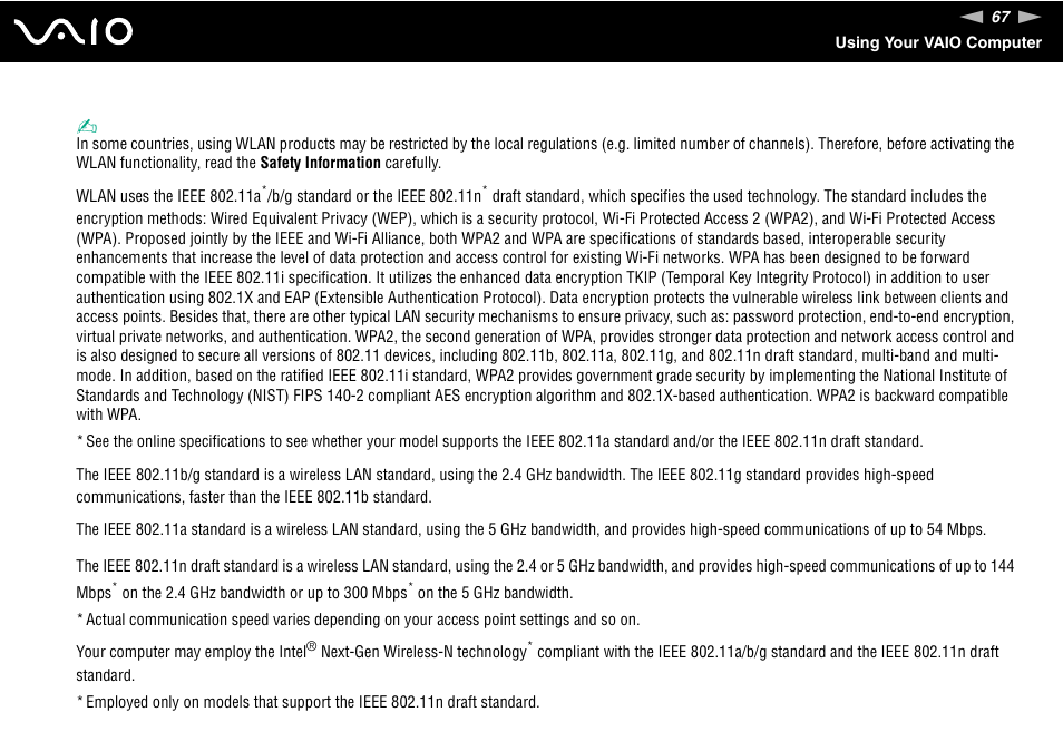 Sony VGN-TZ340NCP User Manual | Page 67 / 238