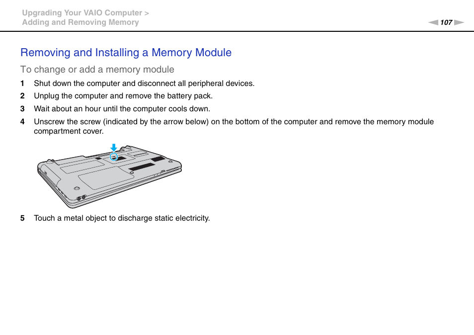 Sony VPCEB4LFX User Manual | Page 107 / 172