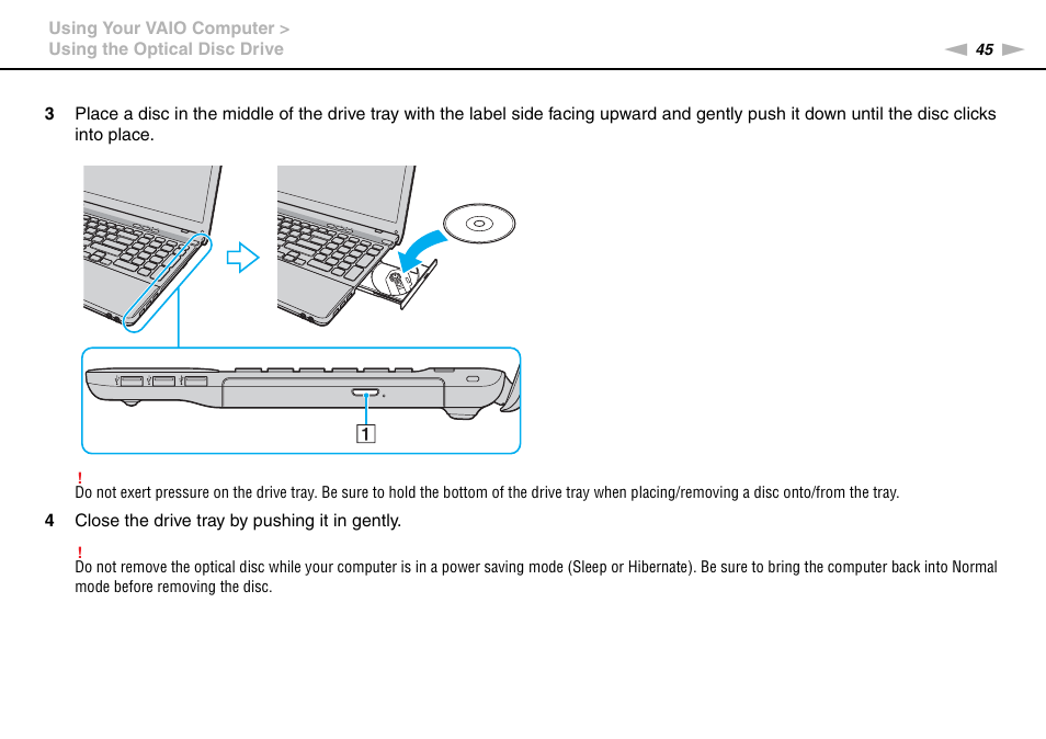 Sony VPCEB4LFX User Manual | Page 45 / 172