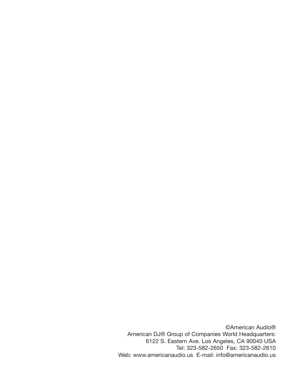 American Audio TT Record User Manual | Page 18 / 18