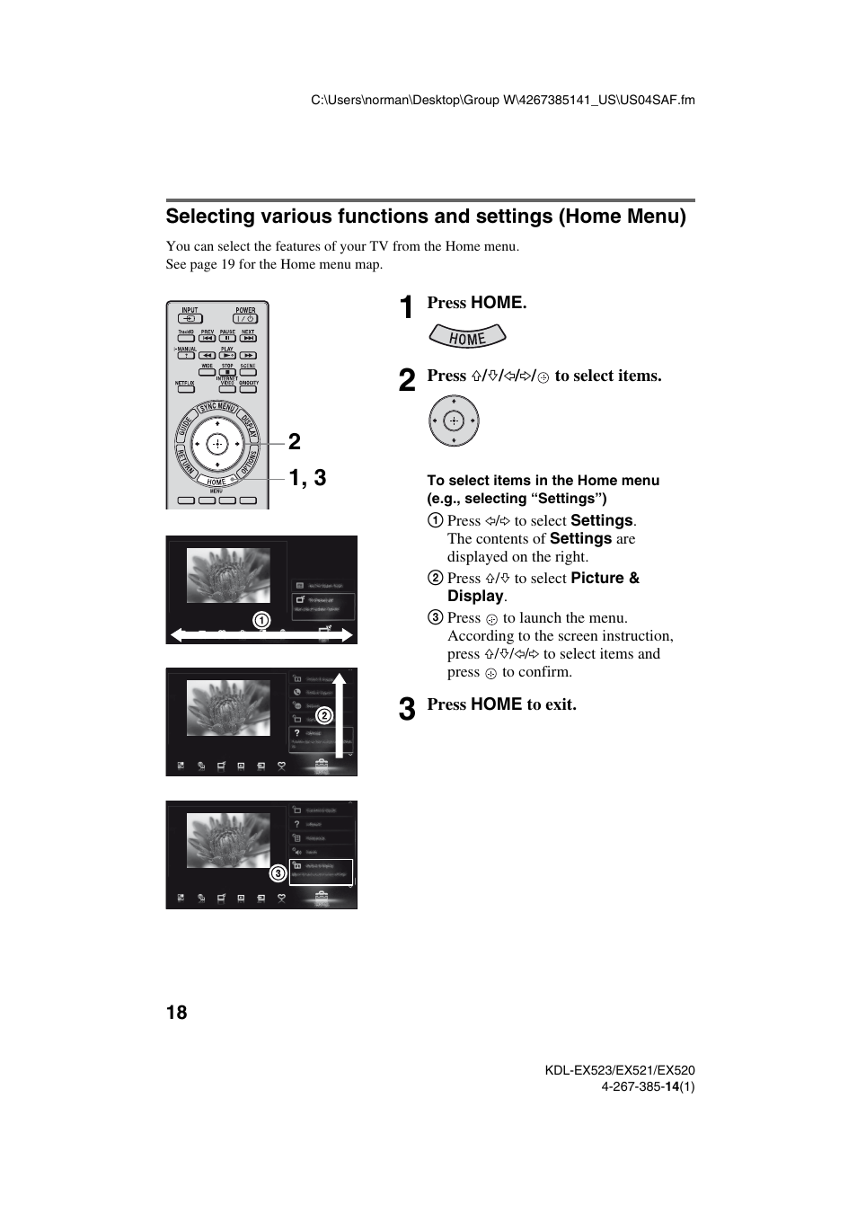 Sony KDL-32EX523 User Manual | Page 18 / 32