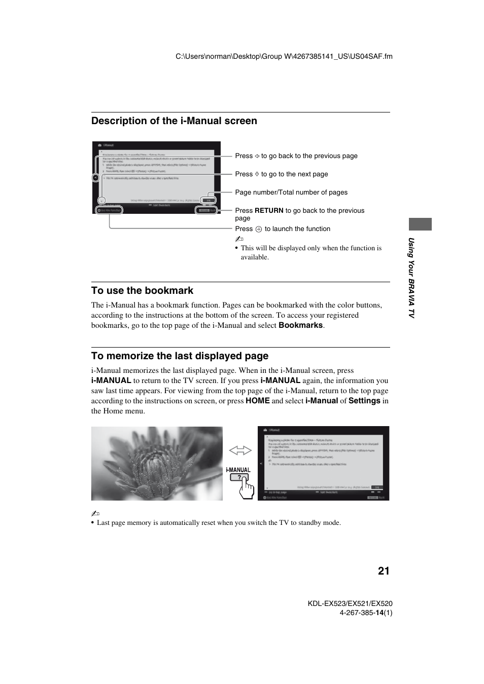 Sony KDL-32EX523 User Manual | Page 21 / 32