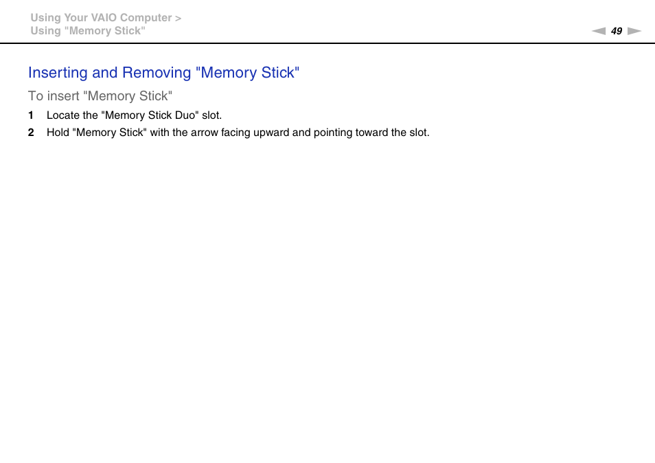 Sony VPCE Series User Manual | Page 49 / 163