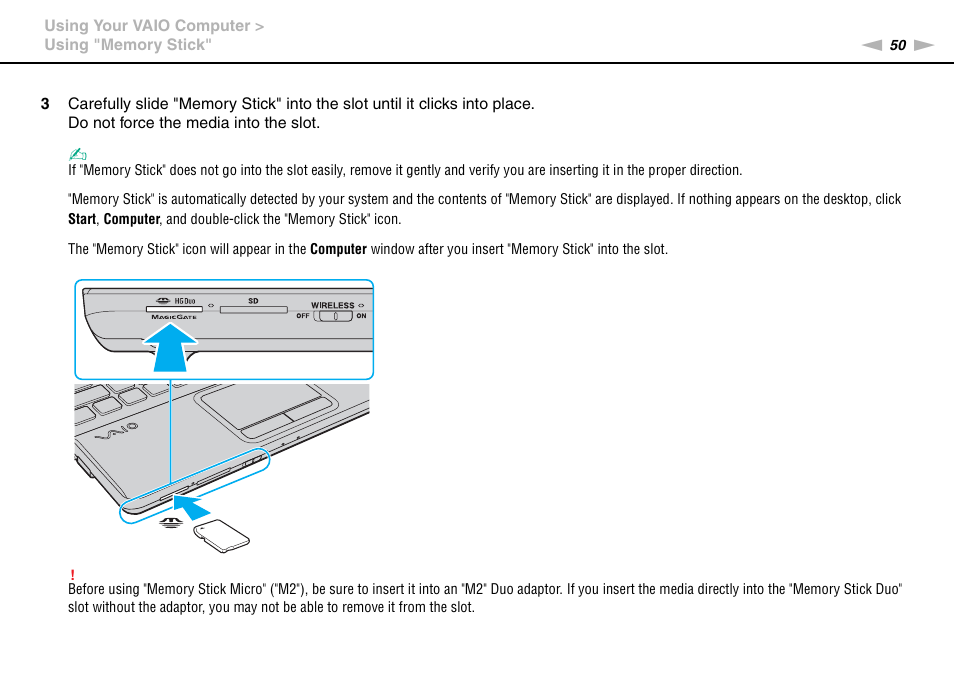 Sony VPCE Series User Manual | Page 50 / 163