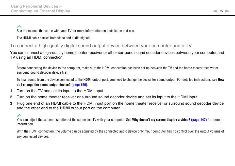 Sony VPCE Series User Manual | Page 79 / 163