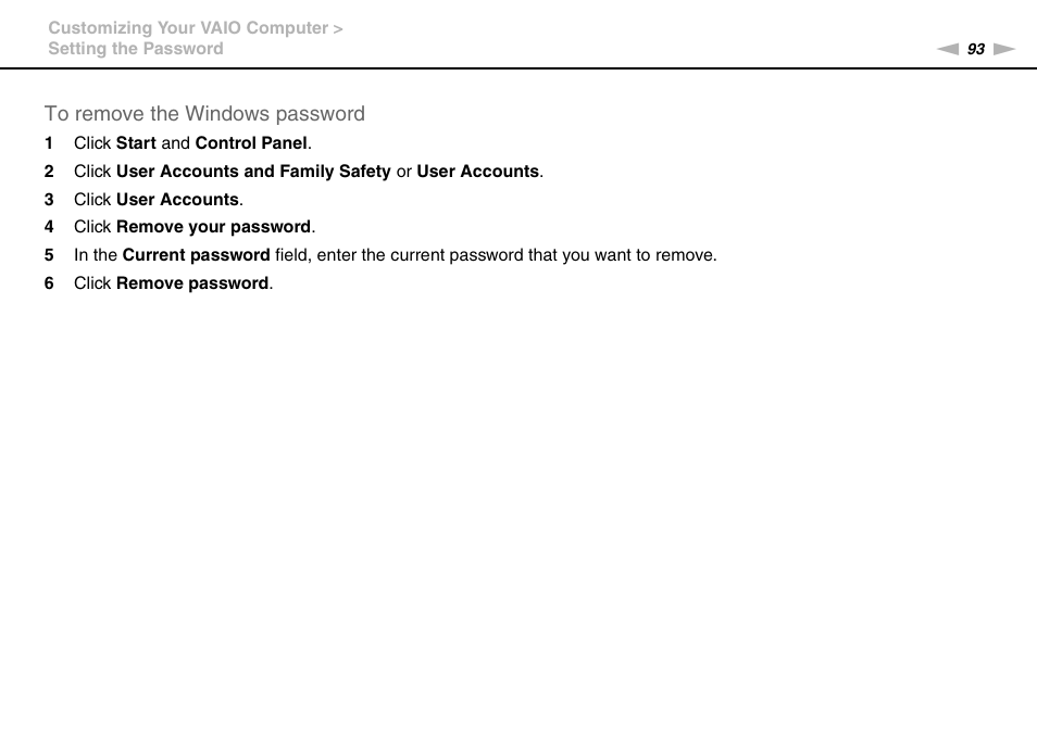 Sony VPCE Series User Manual | Page 93 / 163