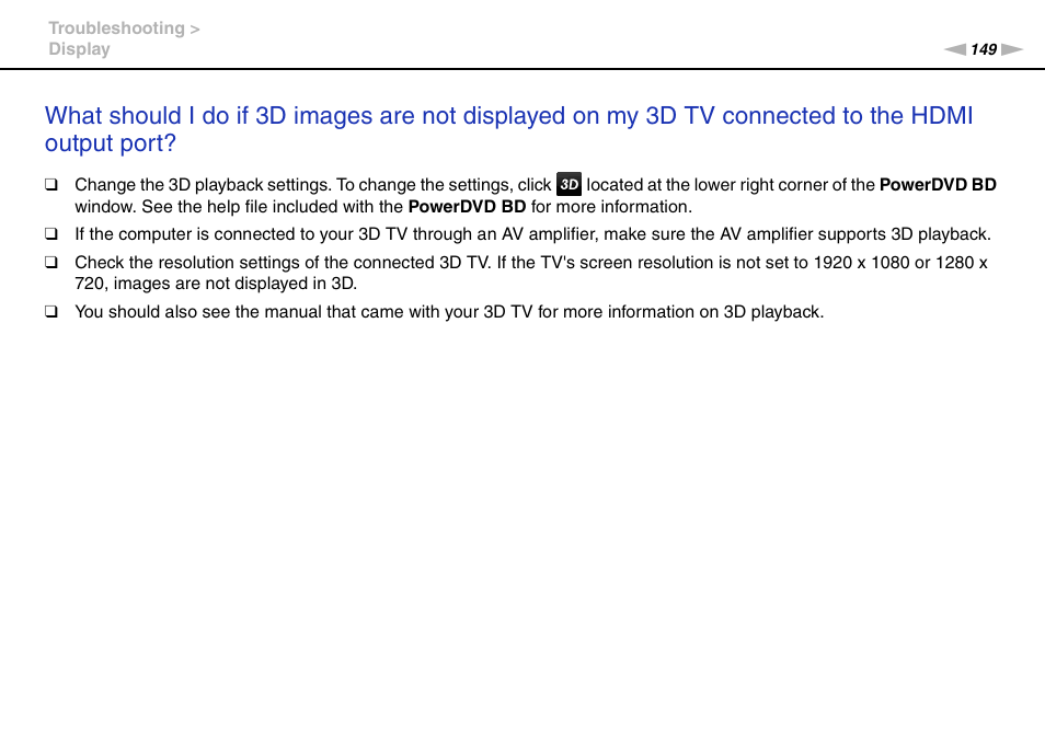 Sony VPCCA190X User Manual | Page 149 / 167