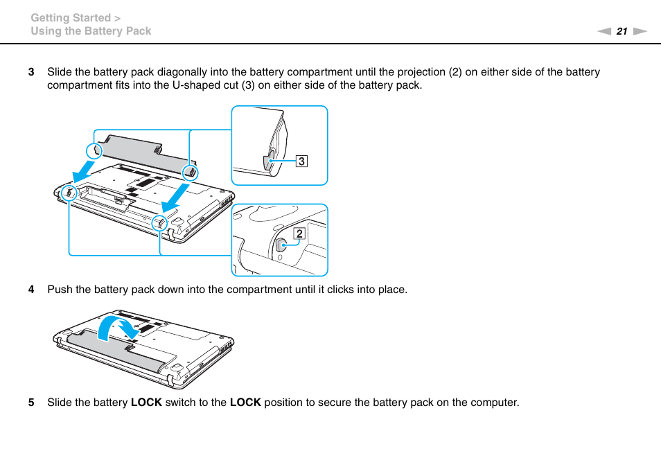 Sony VPCCA190X User Manual | Page 21 / 167