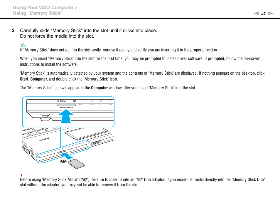 Sony VPCCA190X User Manual | Page 51 / 167