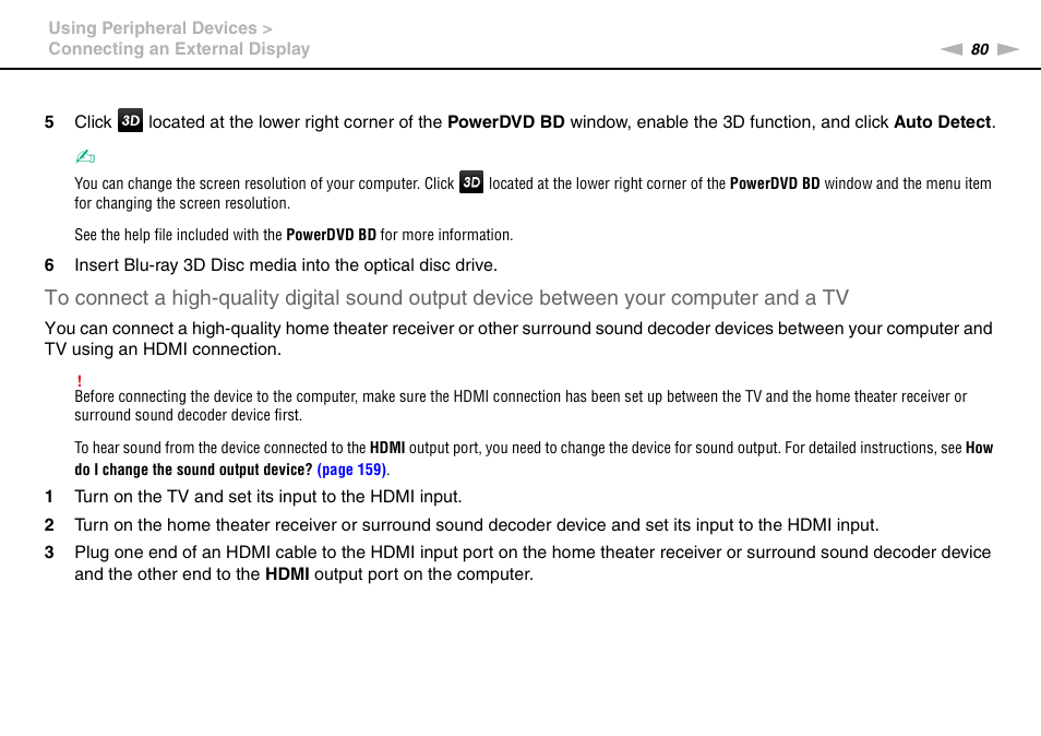 Sony VPCCA190X User Manual | Page 80 / 167