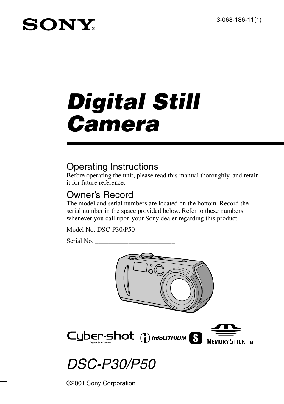 Sony DSC-P30 User Manual | 92 pages