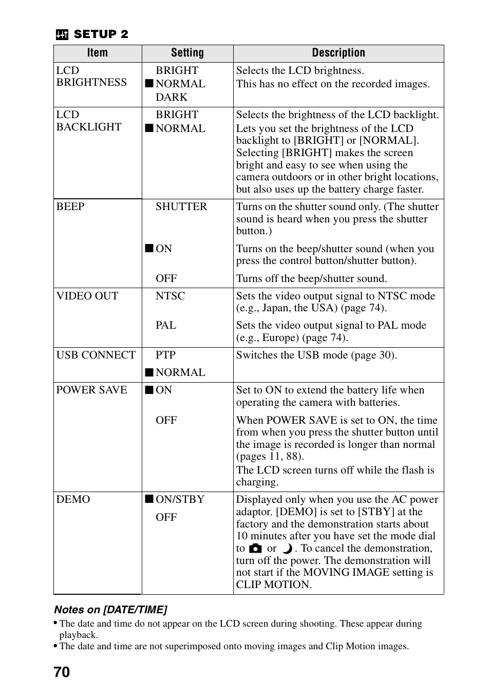 Sony DSC-P30 User Manual | Page 70 / 92