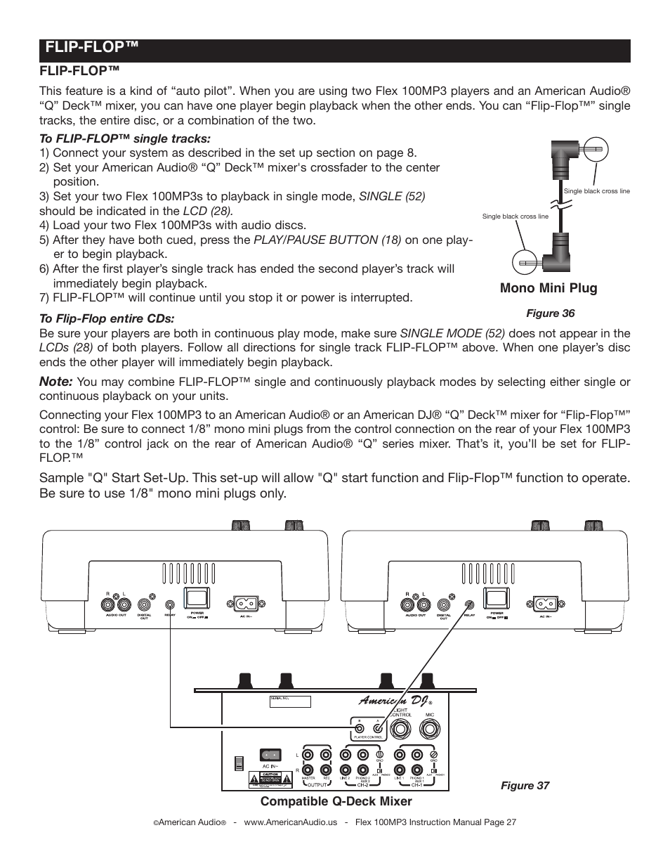 Flip-flop | American Audio 100MP3 User Manual | Page 27 / 30