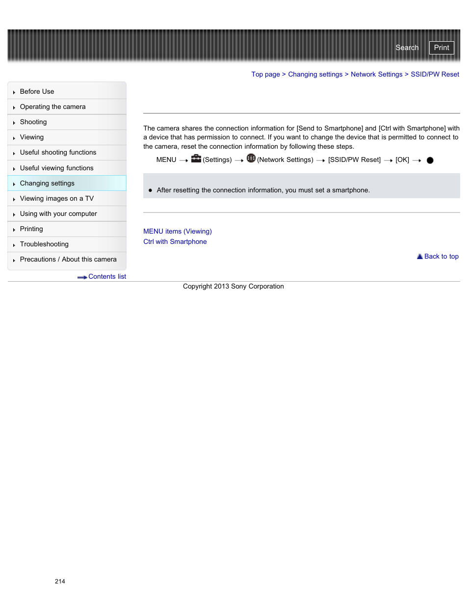 Ssid/pw reset, Details, Cyber-shot user guide | Sony DSC-HX50V User Manual | Page 221 / 289