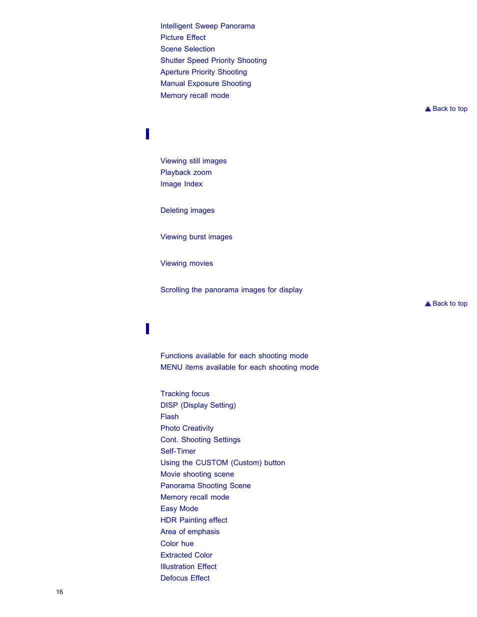 Sony DSC-HX50V User Manual | Page 23 / 289