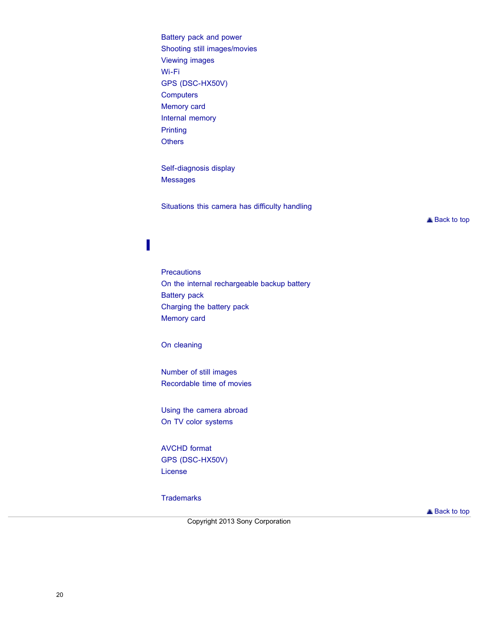 Sony DSC-HX50V User Manual | Page 27 / 289