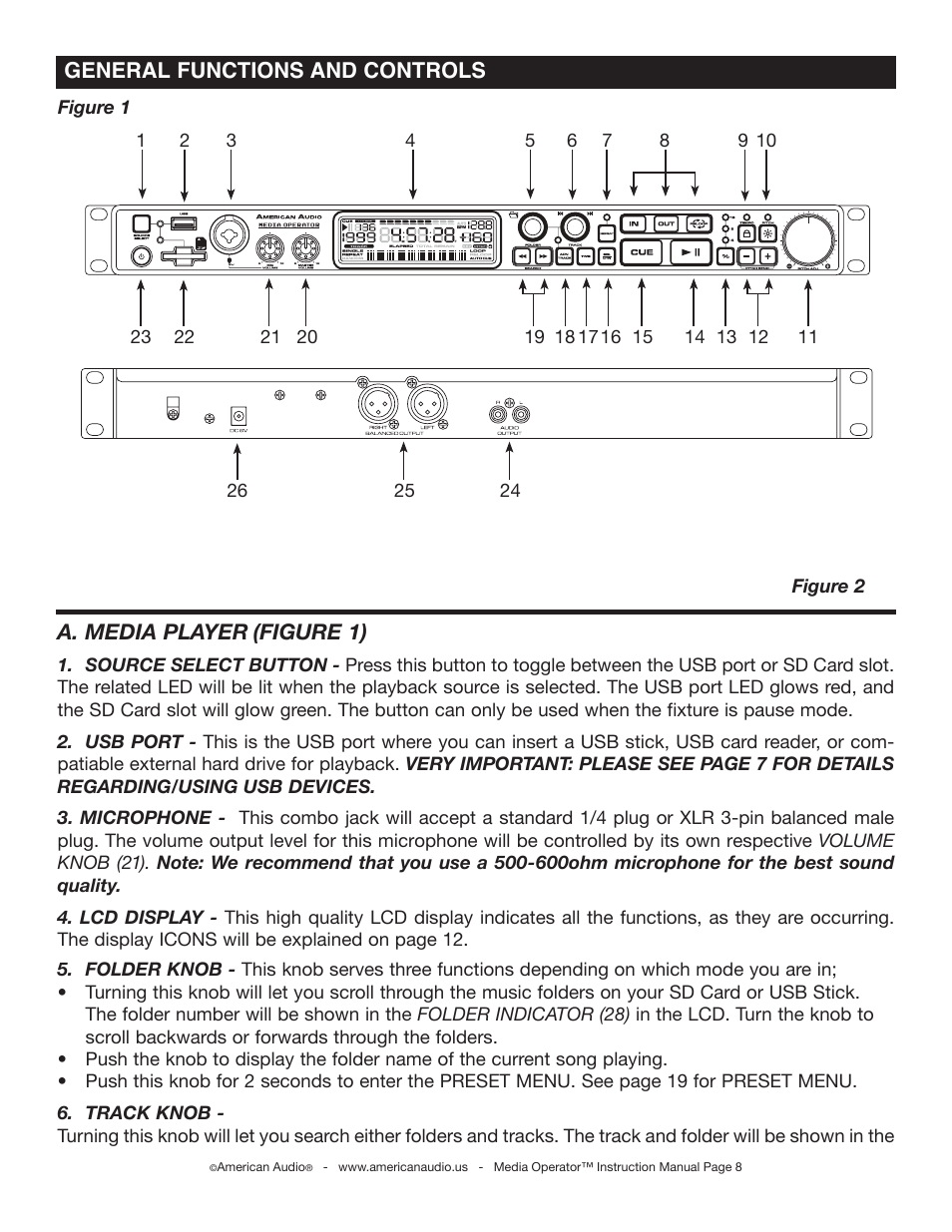 American Audio Media Operator User Manual | Page 8 / 26