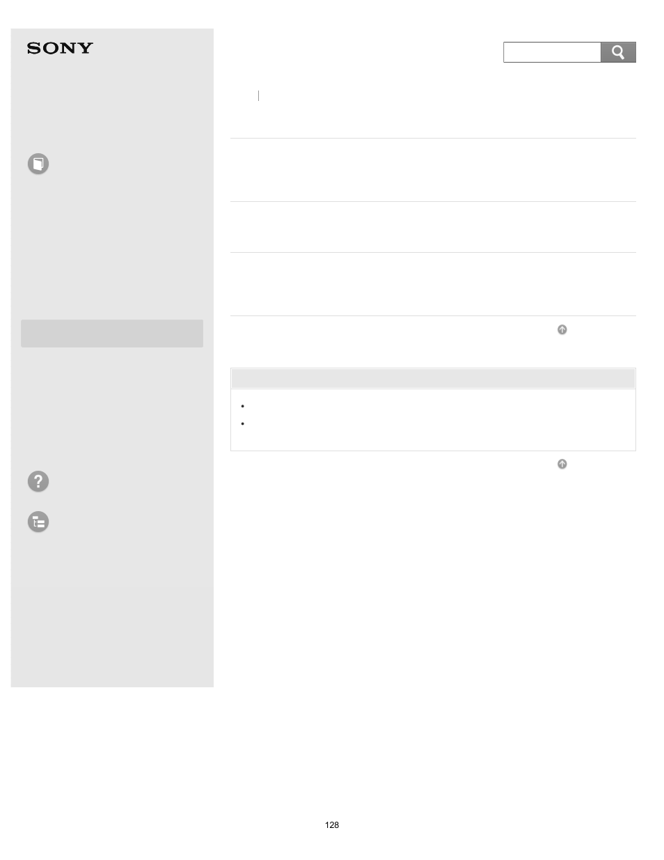 Touch panel, User guide, How to use | Troubleshooting list of topics | Sony SVD13213CYB User Manual | Page 128 / 484