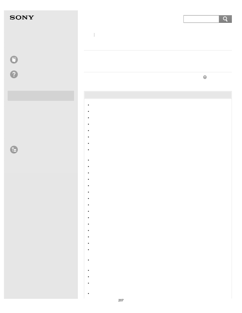 Display, User guide, How to use troubleshooting | List of topics | Sony SVD13213CYB User Manual | Page 207 / 484
